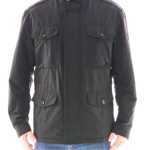 Hugo Boss Colmer Lightweight Spring Water Resistant Field Jacket in Black